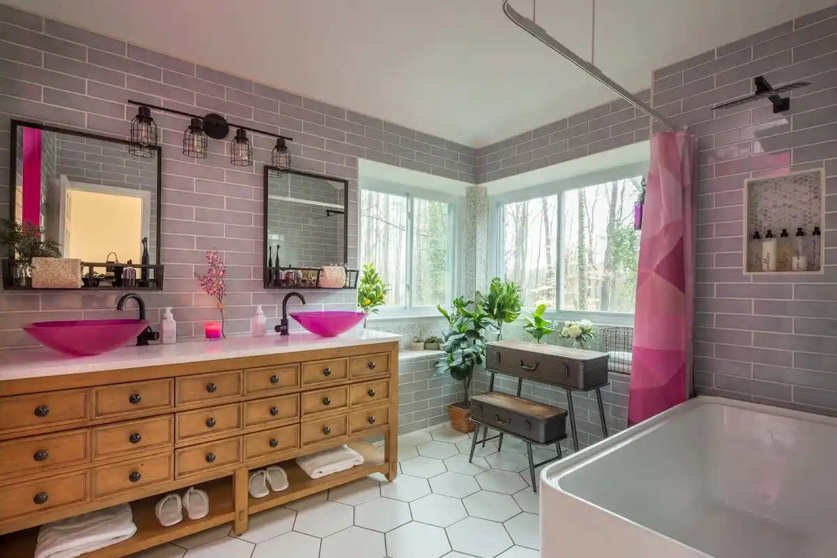 Bathroom renovation after water damage restoration in Hudson